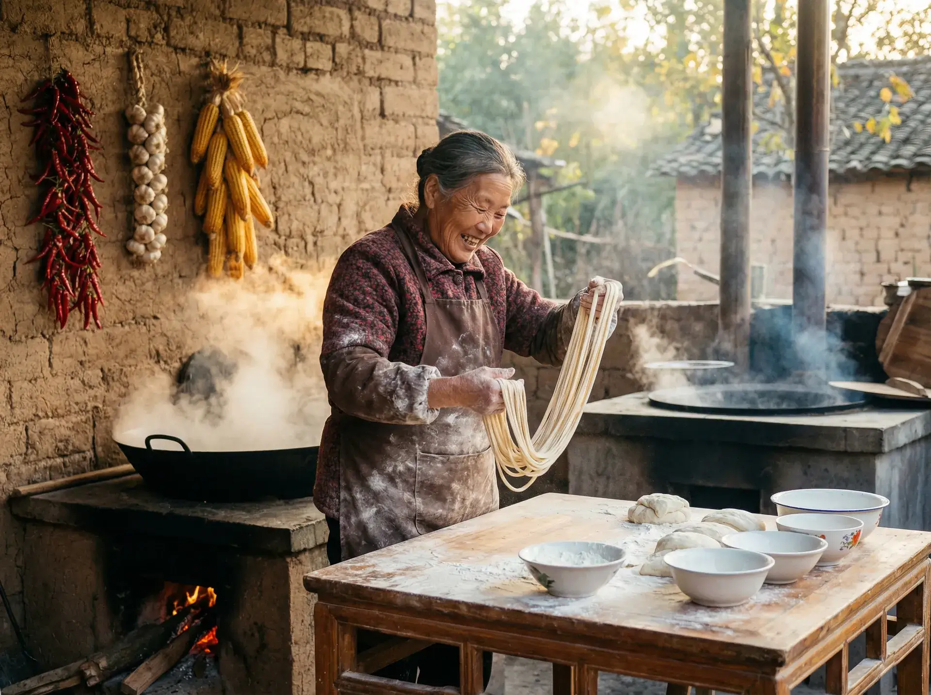 农家大嫂手擀面 - 上海保时捷中心 乡村美食